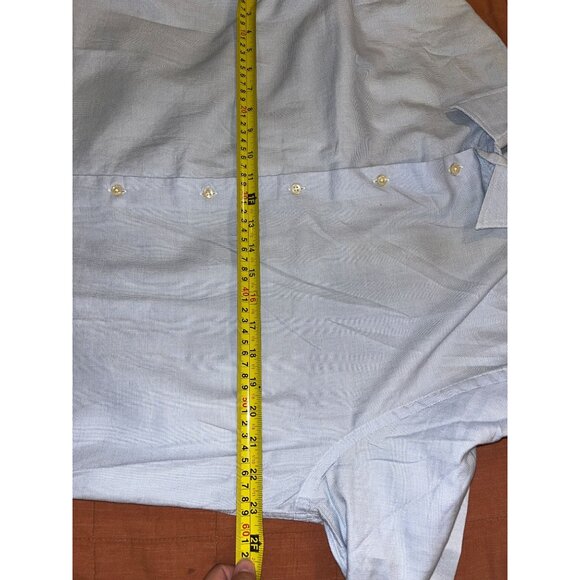 Armani Collezioni Mens Light Blue Long Sleeve Button-Up Shirt Size 43 17 L - Picture 6 of 10